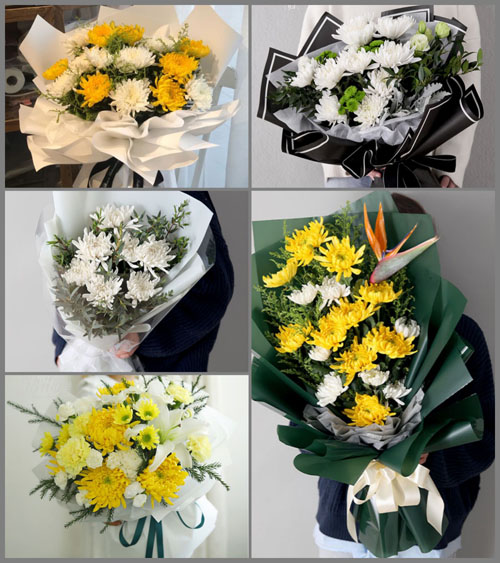 山东济宁嘉祥县嘉祥街道前石庄村白事花束代送